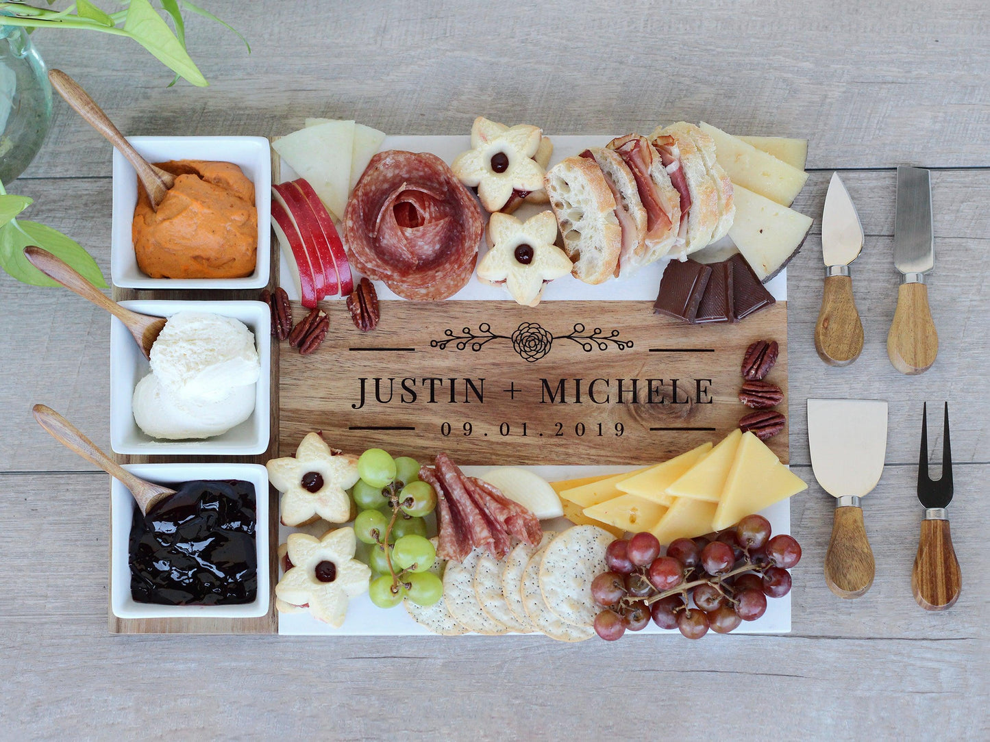 Marble Charcuterie Set