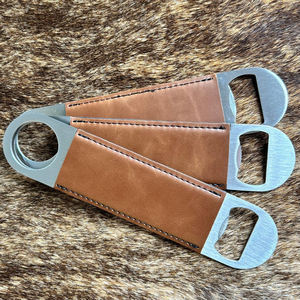 Premium Leatherette Bottle Openers