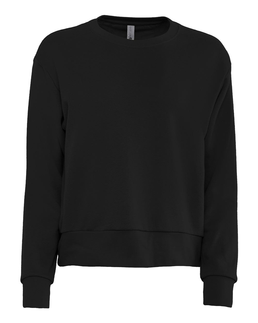 Women's crewneck cropped fleece