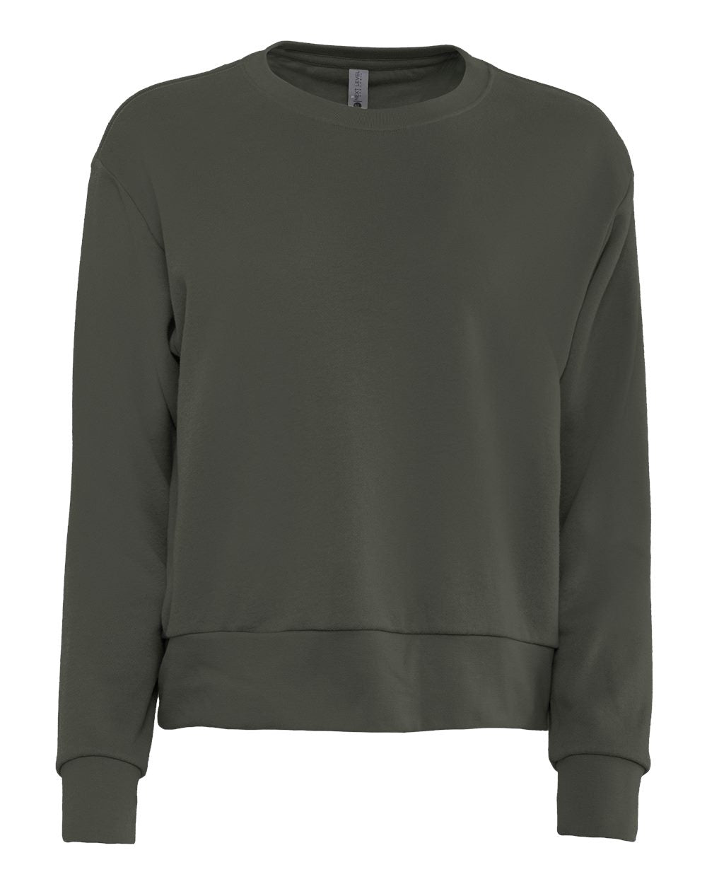 Women's crewneck cropped fleece