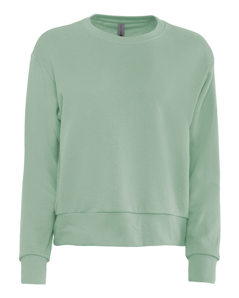 Women's crewneck cropped fleece