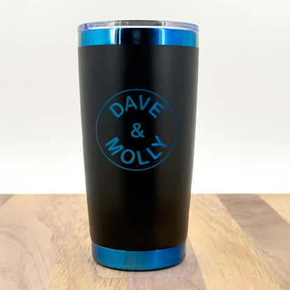 20oz insulated coffee tumbler-Choose your color & logo