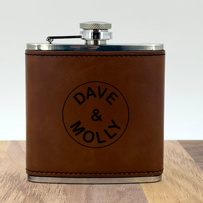 6oz. Hip Flask-Choose your color & logo