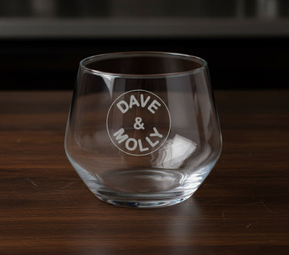 12oz Stemless Wine Glass