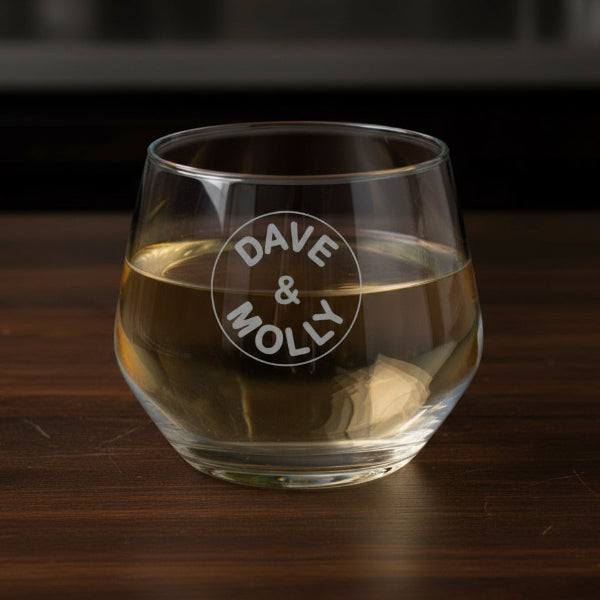 12oz Stemless Wine Glass