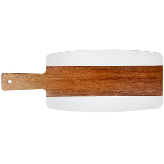 White marble and Acacia Board