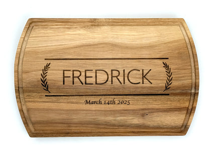 ACACIA ROUNDED CORNER CUTTING BOARD