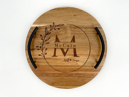 ACACIA ROUND TRAY