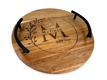 ACACIA ROUND TRAY