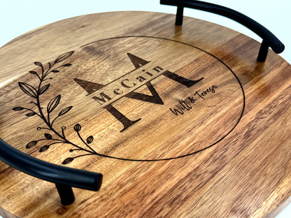 ACACIA ROUND TRAY