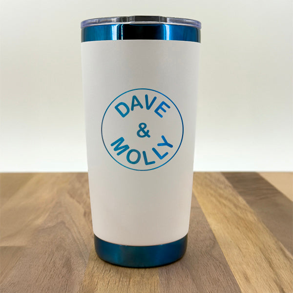 20oz insulated coffee tumbler-Choose your color & logo